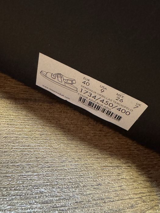 Оксамитові сандалі босоніжки Massimo Dutti