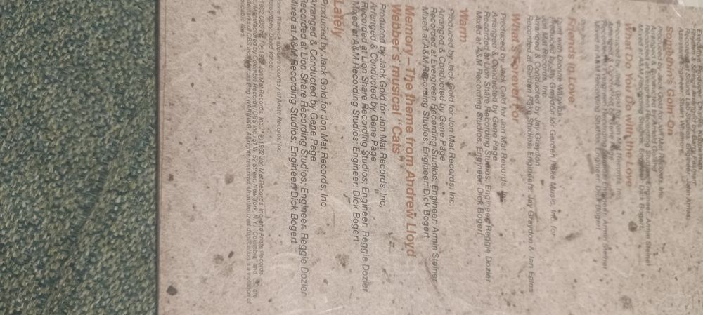 Johnny mathis friends in love płyta winylowa 1982