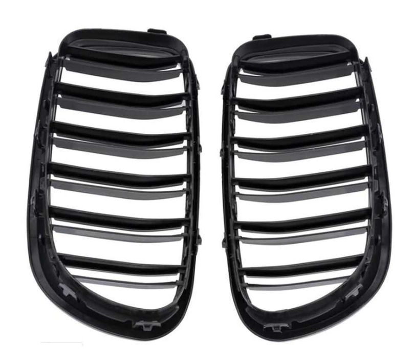 Grelhas preto piano dupla barra para BMW série 5 F10 F11 F18