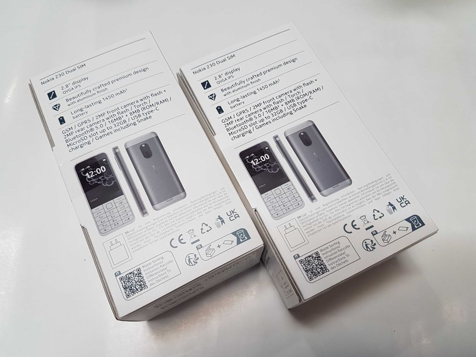 NOKIA 230 DS 2024 ! RM-1609 ! kolor BLACK lub WHITE  !