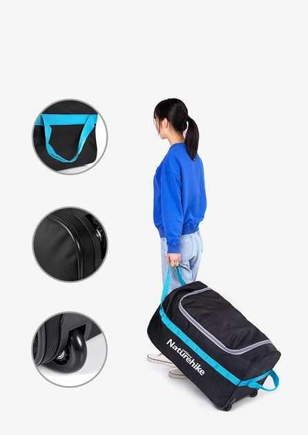Дорожный баул Naturehike Сamp suitcase A027 L 110 л NH18X027-L black