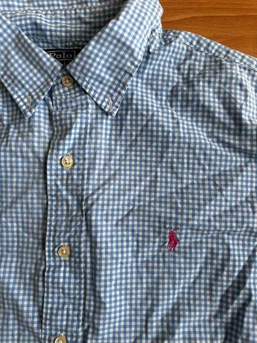 Polo Ralph Lauren Custom Fit – Klasyczna Koszula w kratę z Haftem