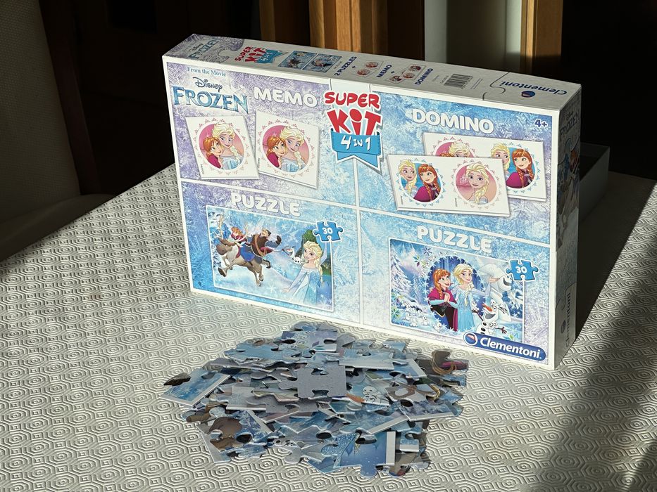 Frozen - jogos 4 em 1 / dominó / puzzles