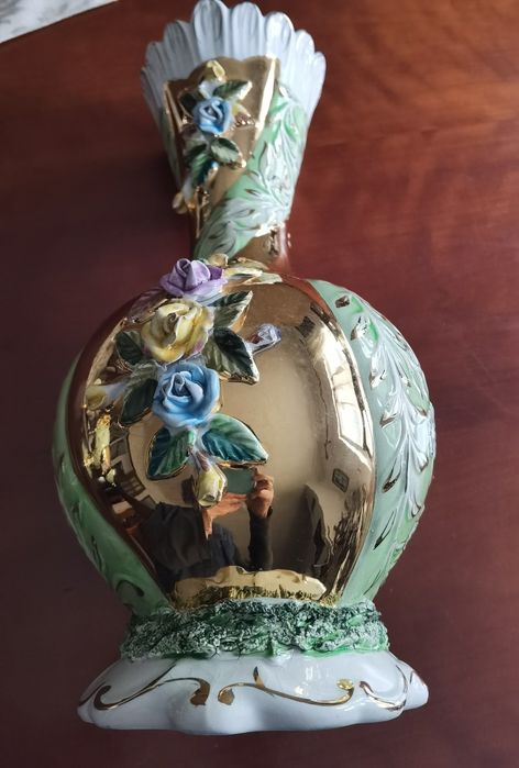 Conjunto de alta porcelana Jarra e taça Pereira Valado