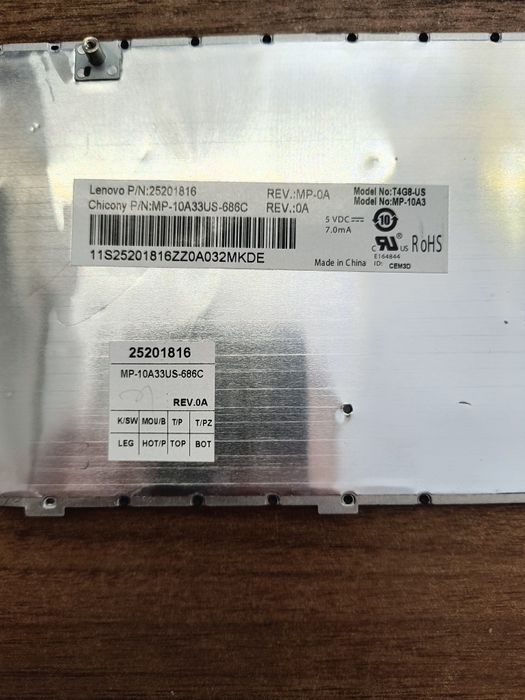 Klawiatura z Lenovo G580