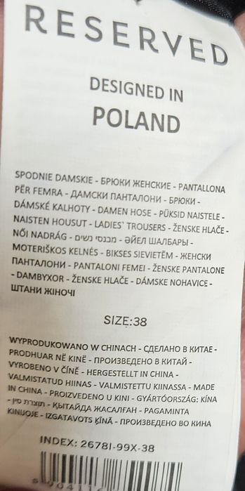 Spodnie czarne 38 Nowe