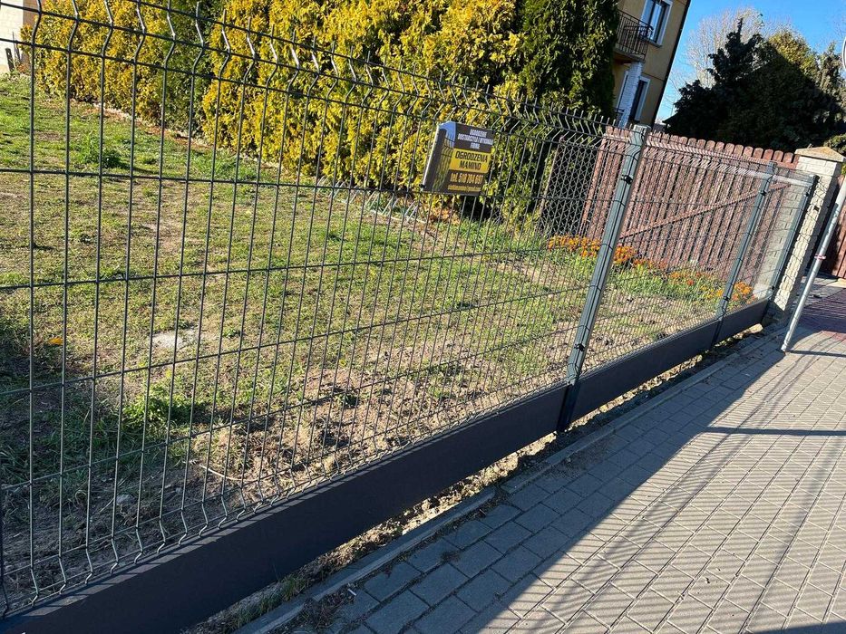 Najtaniej Ogrodzenie Panelowe ZESTAWY panel 3D słupek obejmy KOMPLET