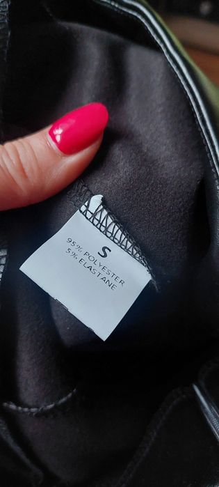 Spodnie lateksowe dzwony xs-s