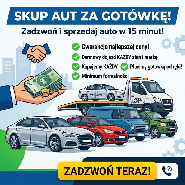 Szybki Skup Samochodów – Gotówka od ręki! Każdy stan i marka.