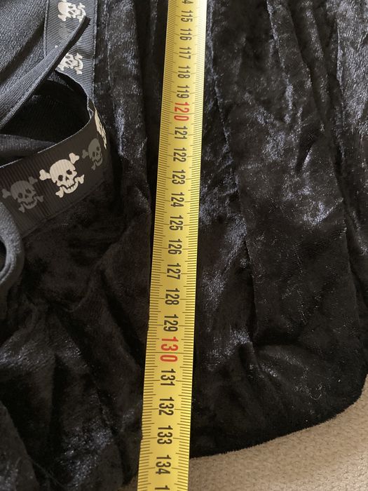 Nowa Peleryna welurowa  z kapturem duża M/L