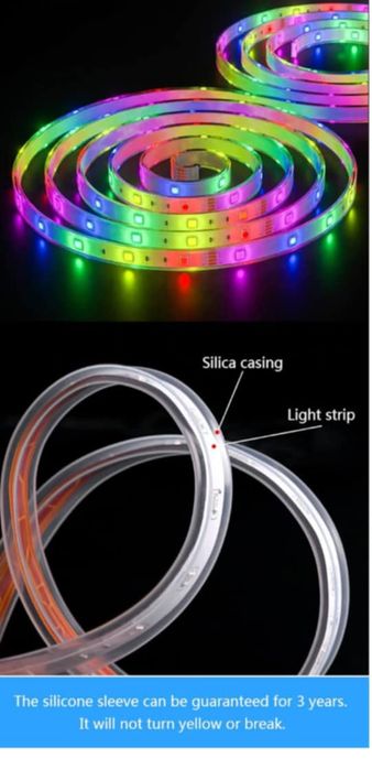 Zewnętrzna słoneczna taśma LED 10 m SMD 5050 Światła LED RGB