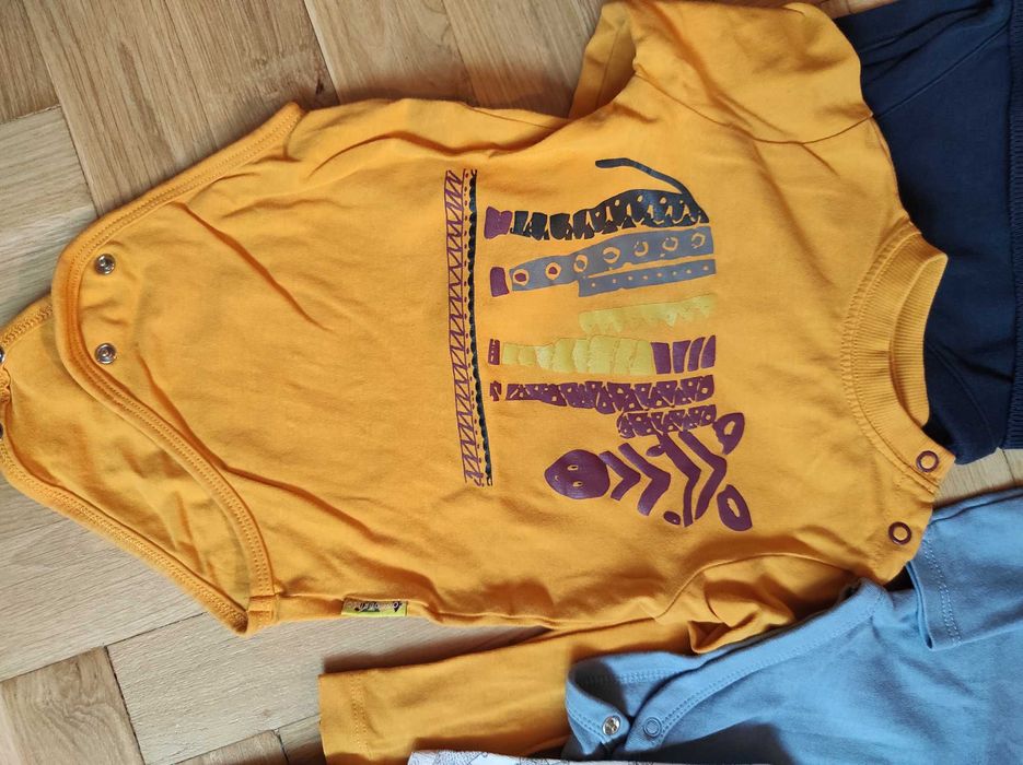 5 bodziakow z długim rękawem 74/80