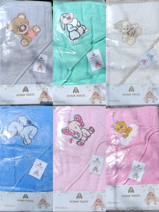 Рушник дитячий з капюшоном. 100% бавовна. Туреччина.