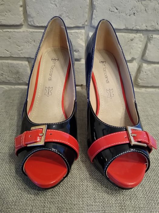 Szpilki pantofle buty na obcasie 37