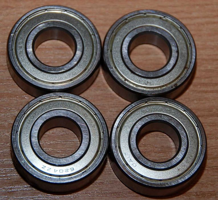 4 szt. łożyska kulkowe 6204zz
