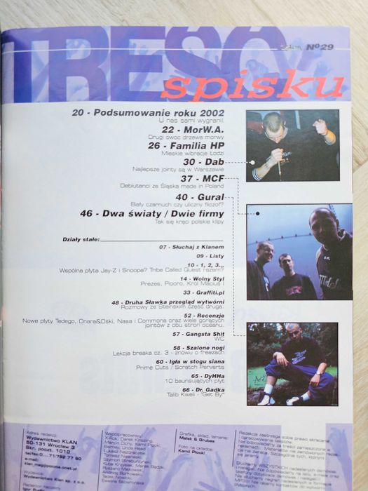 Magzayn KLAN nr 29 + CD hip-hop, Mor W.A., Gural, Dab,