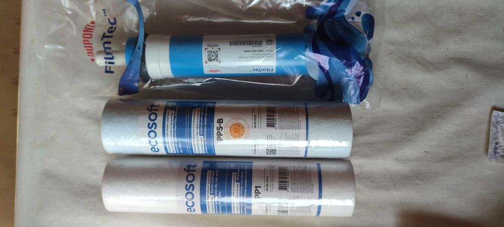 продам комплект фильтров к системе обратного осмоса + Мембрана DuPont FilmTec™ TW30-1812-50HR (оригинал США)