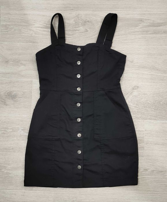 Чорний повсякденний сарафан