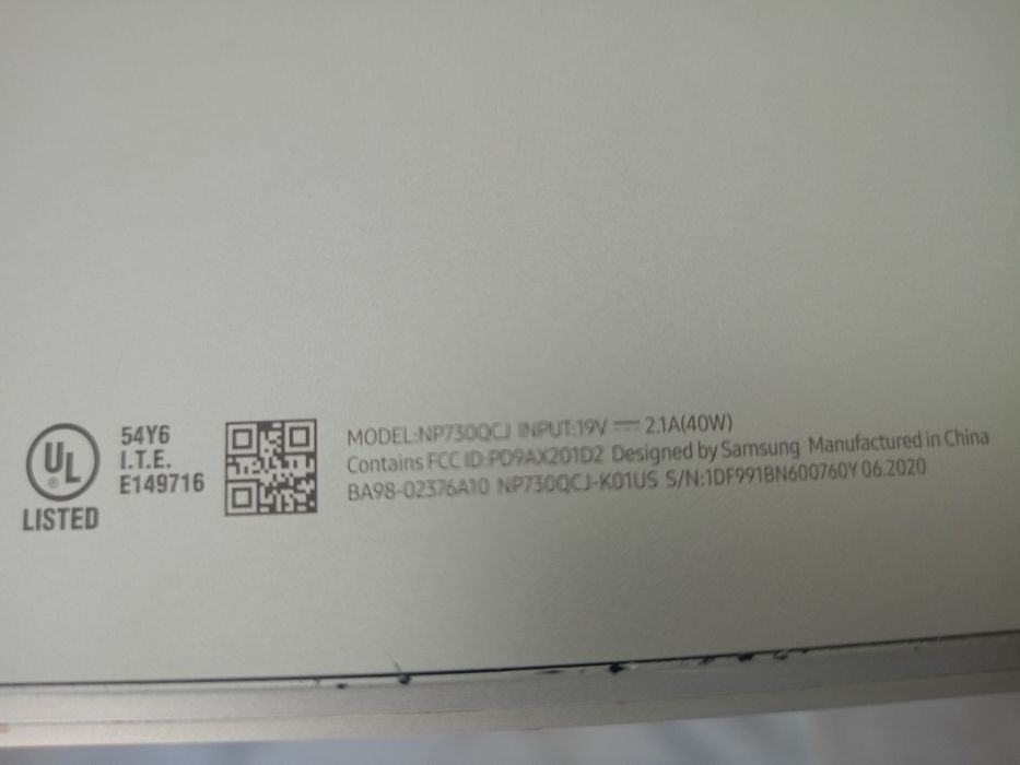 Laptop Samsung Galaxy Book Flex 2w1
