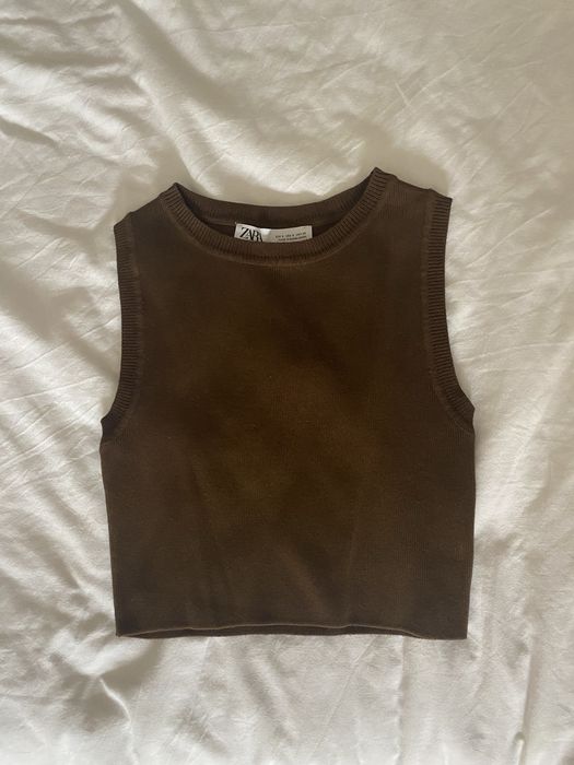 Top Castanho Tamanho S