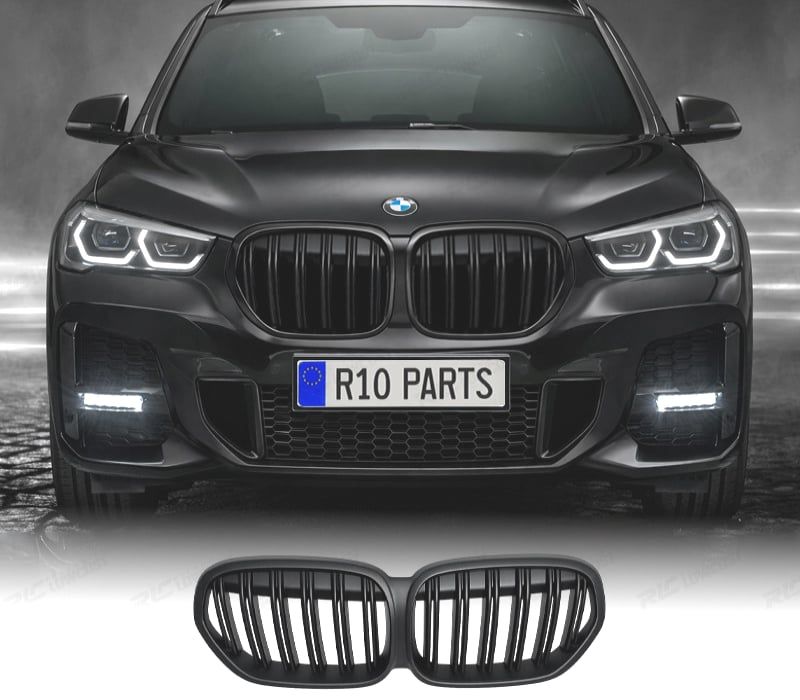 GRELHAS DIANTEIRAS BMW X1 F48 LCI 19-22 PRETO MATE