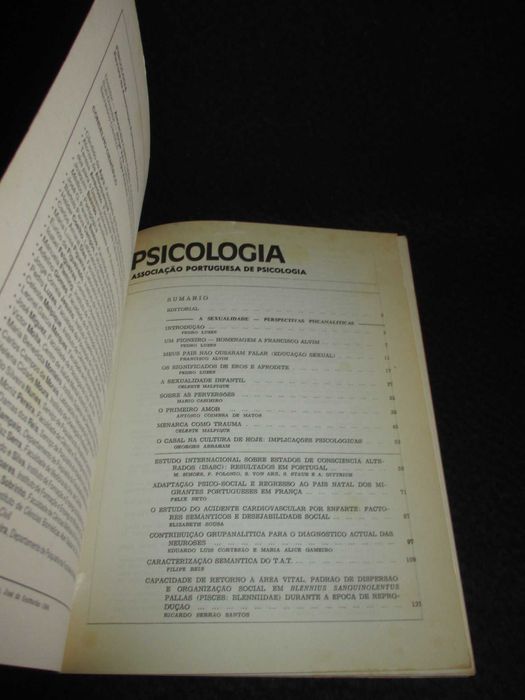 Livros Psicologia Revista da Associação Portuguesa de Psicologia