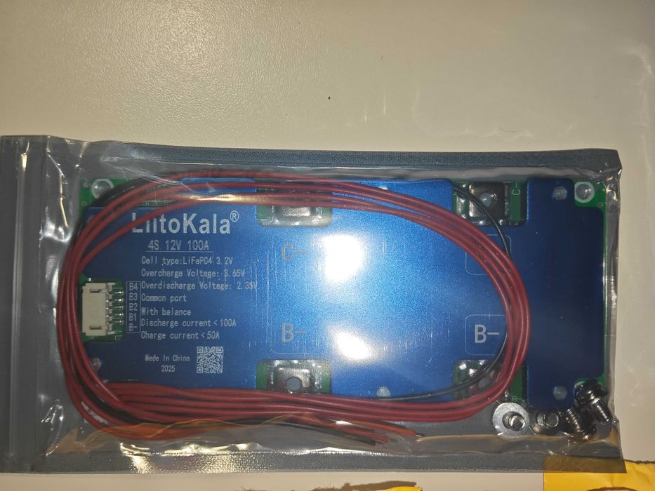 BMS LiitoKala 4S 12в 100A LiFePo4 для литий-железо-фосфатный аккумул