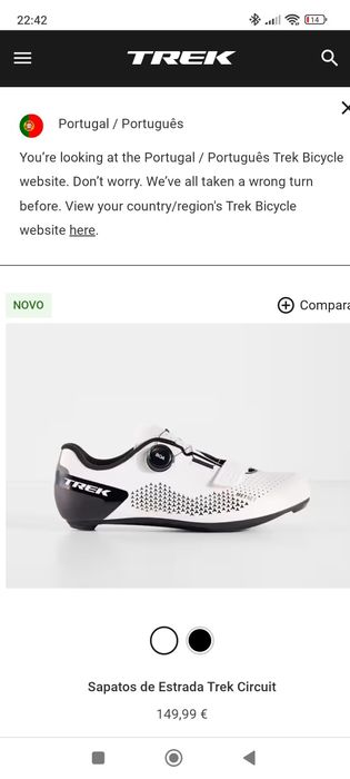 Sapatos trek como novos