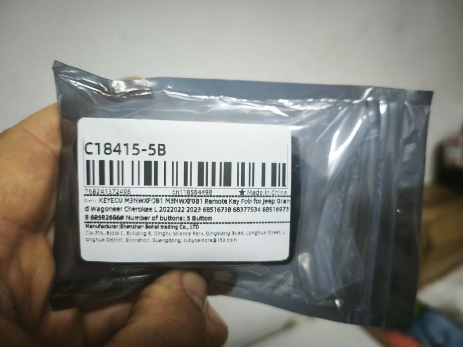 Chave comando remoto 2021-24 Jeep Grand Cherokee Grande Wagoneer