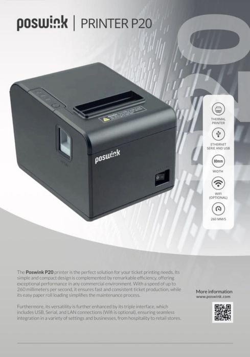 Impressora térmica a laser de recibos