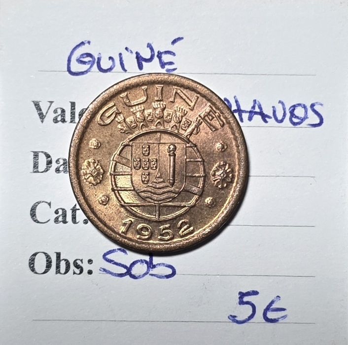 50 centavos 1952 Guiné