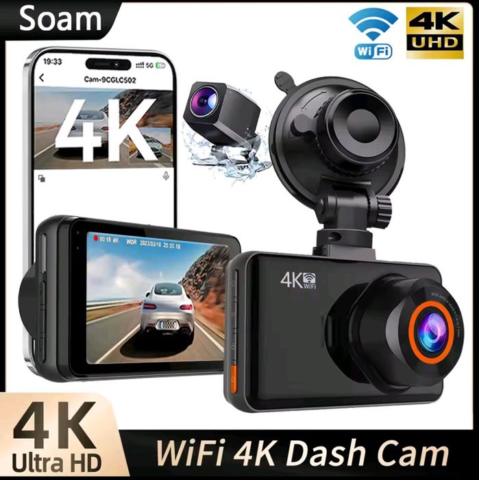 Відеореєстратор  WiFi Soam 4K Dash Cam