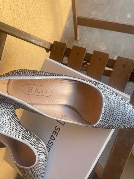 Sapatos altos azuis [como novos]