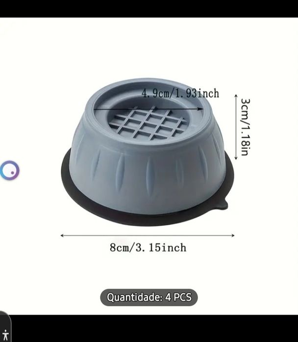 4 almofadas de silicone