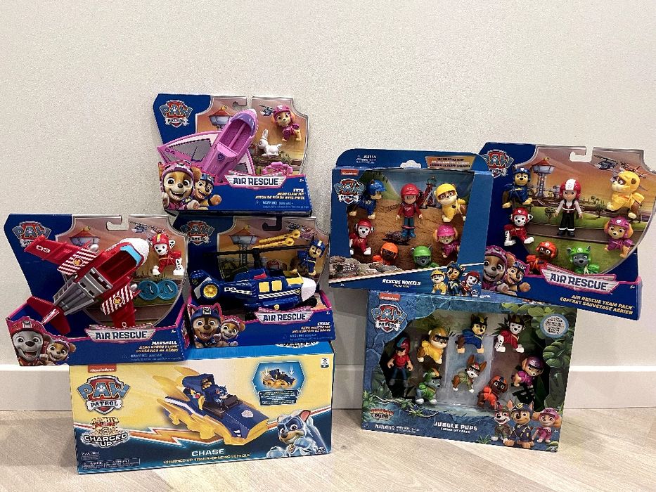 Щенячий патруль Paw Patrol Скай Гонщик Чейз Маршал Райдер фігурки Air