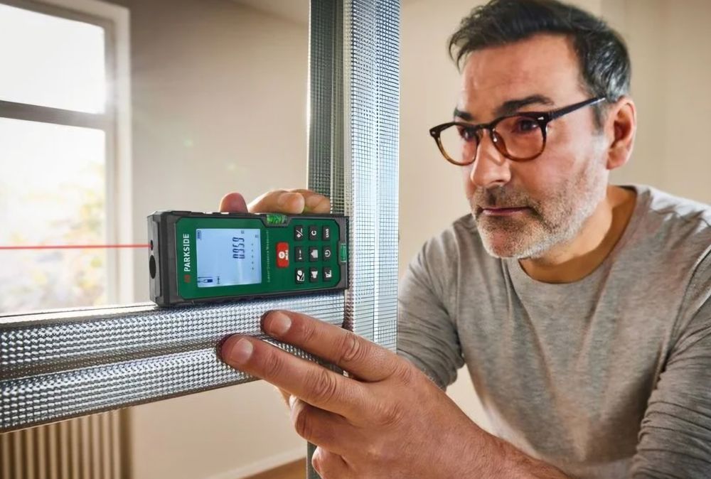 Medidor de distância a laser parkside