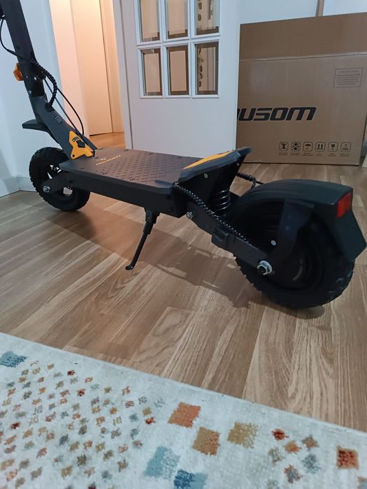 Trotinete Elétrica AUSOM L1 (800 W - Autonomia: 70 Km - Cinzento e Amarelo)