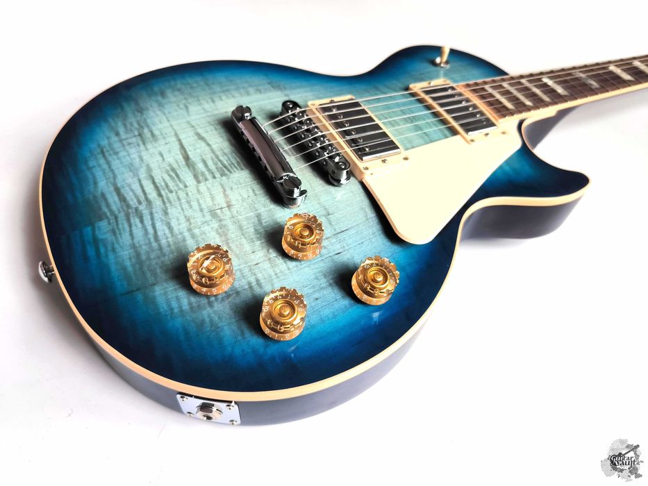 Gibson Limited Edition Les Paul Standard Plus AAA '2014 Ocean Water Perimeter w/case & docs