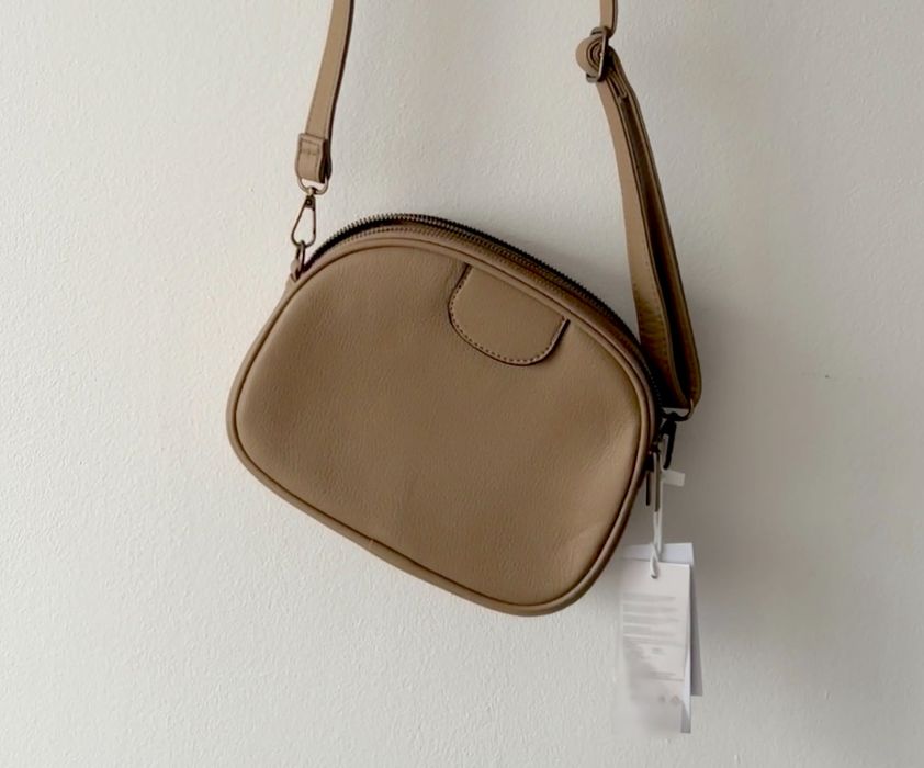 Torebka beżowa/brązowa listonoszka D.Cristina