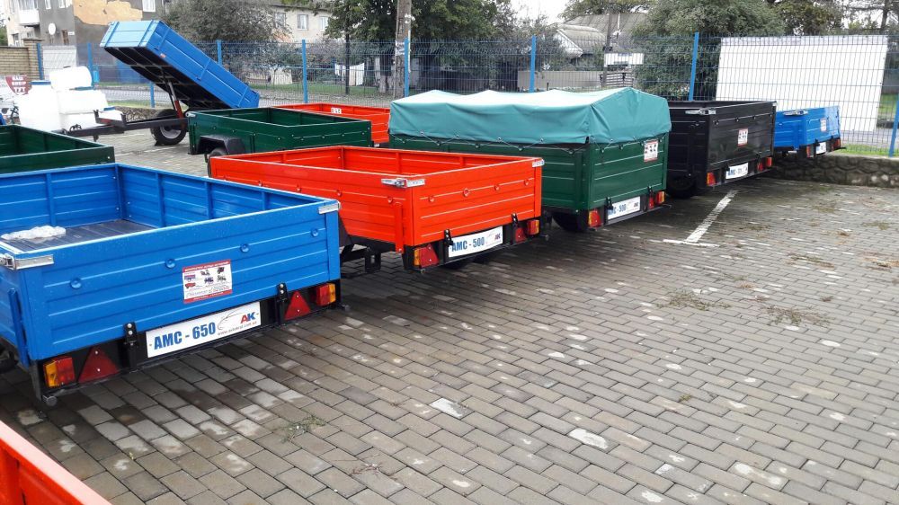 Причіп АМС 500 підсилений з колесами. Акція