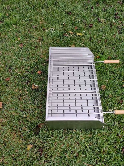 Grelhador/churrasqueira/assador inox 58x40, 60x40, 70x40, 80x40