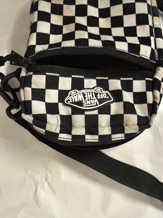 Torba-saszetka na ramię czarna-biała Vans BAIL SHOULDER