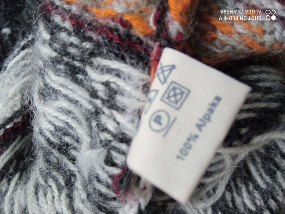 Narciarski sweter Kaprun 100 % alpaka Chompas pachy 102 cm 40 42 Peru