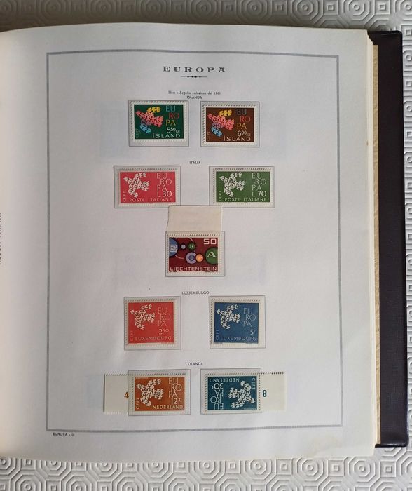 Álbum Mariani - Tema Europa CEPT, de 1956 a 1979, com selos novos MNH