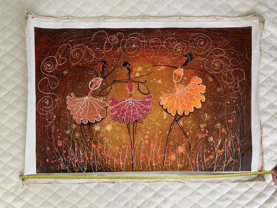 Картина нарисованная маслом на холсте.