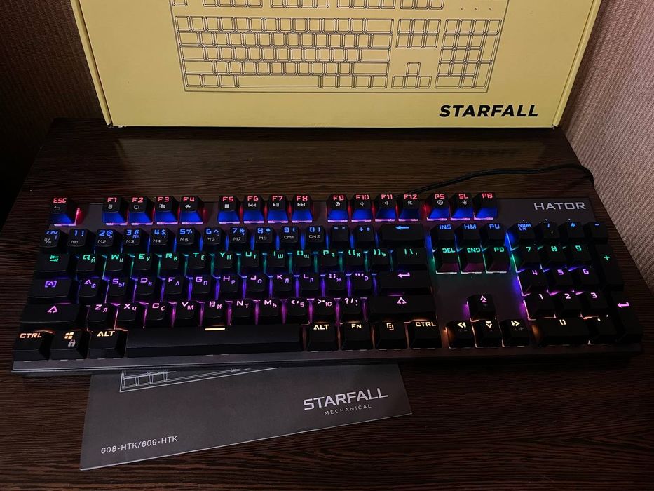 Игровая механическая клавиатура Hator Starfall Outemu Blue /кликающие свитчи/