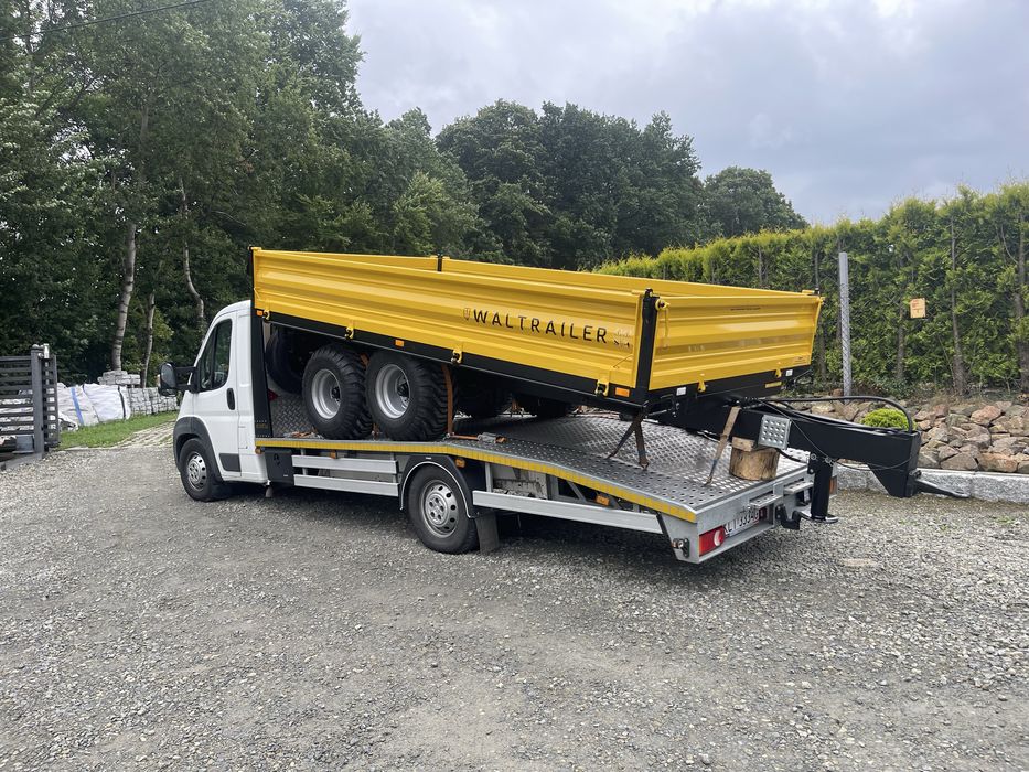 Przyczepa Tandem jednoosiowa wywrotka kiper 3 strony transport gratis