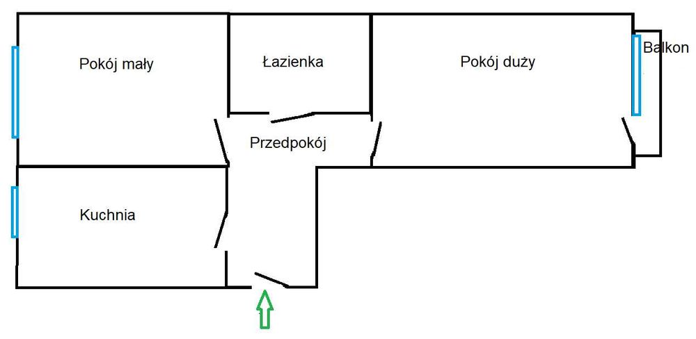 Mieszkanie – Kraków, Stare Podgórze, Podgórze - Widok 5