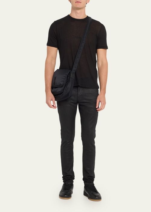 SAINT LAURENT IN Econyl Messenger Niki Balck