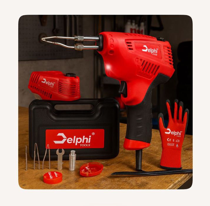 Lutownica Transformatorowa Precyzyjna 200 W 3 Tryby 3x Grot 500°c Cyna